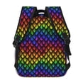 thumbnail image 4 of Disketp Dragon Scales Backpack for Men and Women - Lightweight Backpack Classical with Multi-pockets Casual Daypack for College Workplace Travel, 4 of 5