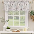 thumbnail image 3 of Flowers Birds Valances for Windows, Decorative Rod Pocket Window Valance Curtains, Spring Botanical Floral Tree Branches Short Curtain Drapes for Kitchen/Bathroom/Living Room, 2 Panels, 42" W x 12" L, 3 of 8