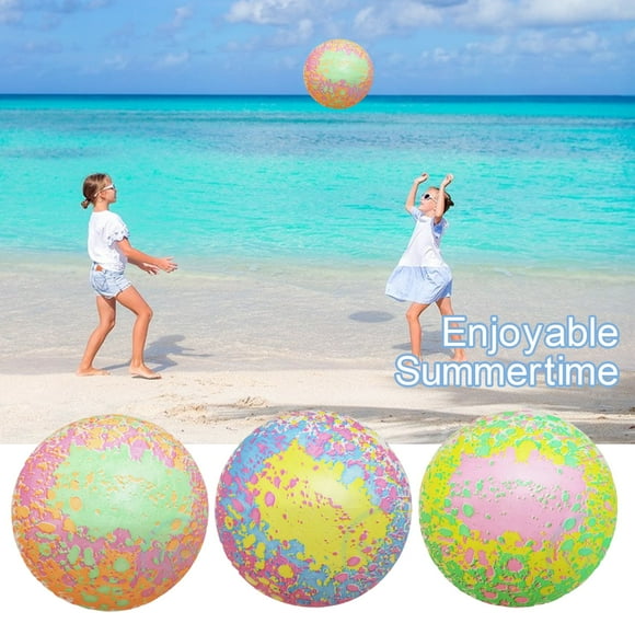 9" Beach Toys Ball Random Color Portable Wear-resistant PVC Boys Girls Summer Outdoor Activity Pool Ball Birthday Gift