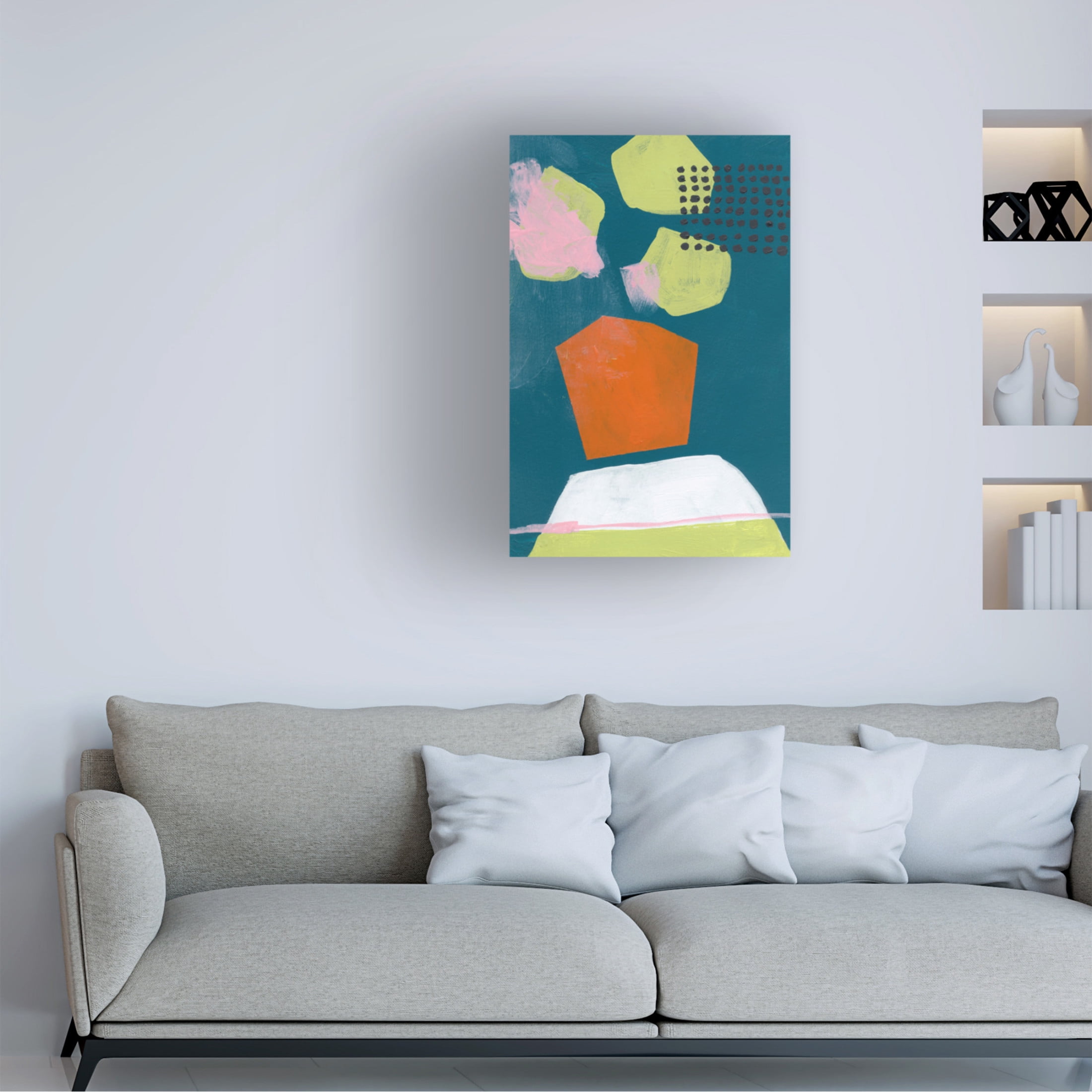 Canvas Wall Art - Bronwyn Baker 'Flower Pot' Wall Art for Living Room, Bedroom, or Office Décor by Trademark Fine Art - 12 x 19 Inches