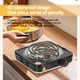 thumbnail image 4 of Wobythan 1000W Single Burner,Portable Electric Cooktop Camping Stove Mini Hot Plate Heating, 4 of 7