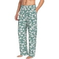 thumbnail image 2 of Xecao Floral Men's Straight Lounge Pajama Pants: The Ultimate in Comfortable Sleepwear, 2 of 9