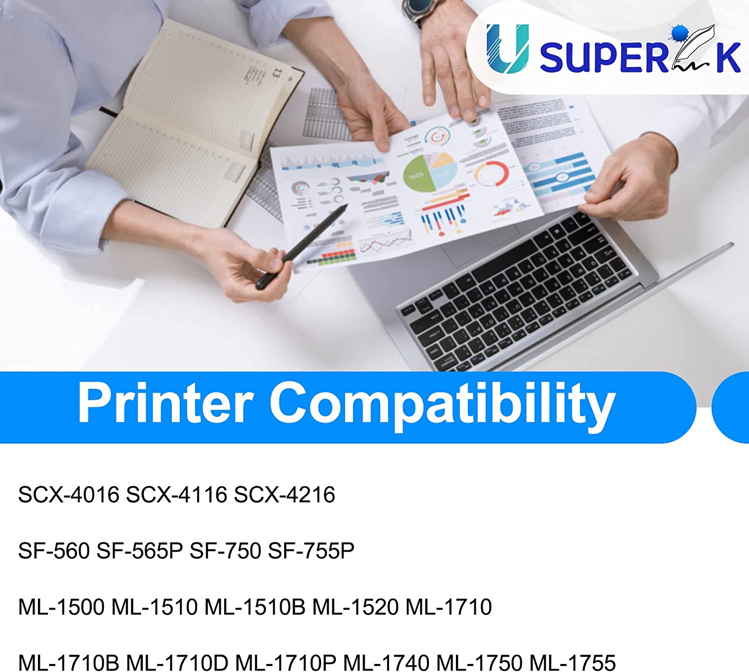 Compatible Laser Toner Cartridge for Samsung ML-1710D3 Black Laser Toner for ML-1500, ML-1510, ML-1510B, ML-1520, ML-1710, ML-1710B, ML-1710D, ML-1710P, ML-1740, ML-1750 & ML-1755 s - image 3 of 7
