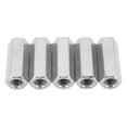 thumbnail image 3 of Hex Connection Nuts, Easy To Install Multifunctional 5PCS Standard Size Hex Coupling Nut Set  For Home Improvement, 3 of 8
