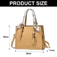 thumbnail image 2 of Bolsos y bufandas de moda, bolso bandolera de cuero artificial para mujer, bolso pequeño y sencillo., 2 of 5