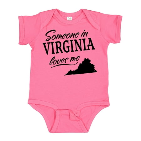 

Inktastic Someone in Virginia Loves Me Gift Baby Boy or Baby Girl Bodysuit