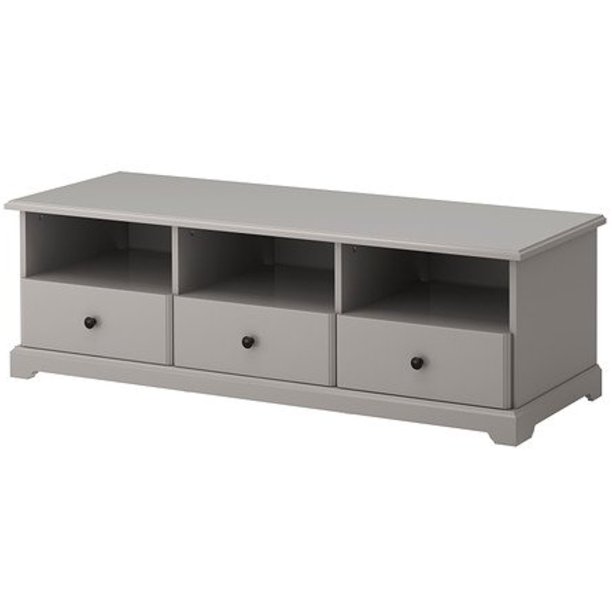 Ikea TV unit with 3 drawers, gray 426.202911.2626