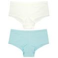 thumbnail image 4 of Curve Muse Women's Low Mid Waist Cotton Hipsters Underwear Panties-6 Pack-PACKA-S, 4 of 7