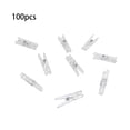 thumbnail image 4 of Monstrate 100 Uds. Pinzas para la ropa, Mini Clips transparentes pequeños, soporte para clavijas, aparatos artesanales, Gadget, pantalla de Decoración del hogar  100 piezas, 4 of 6