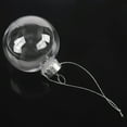 thumbnail image 5 of 2025 New! Clear DIY Baubles Shatterproof Seamless Plastic XMAS Ball Home Tree Decor Gift - 60mm QTY:8, 5 of 8