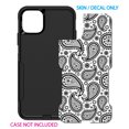 thumbnail image 2 of DistinctInk Custom SKIN / DECAL compatible with OtterBox Commuter for iPhone 11 (6.1" Screen) - Black & White Paisley, 2 of 5