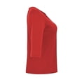 thumbnail image 4 of Blusa George para Mujer, Escote V con Bies y Aplicación en Escote Rojo Talla EG, 4 of 4