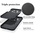 thumbnail image 7 of Compatible with Xiaomi 13 Ultra Case for Women Men, Ultra Slim Xiaomi 13 Ultra Phone Case Silicone Liquid Soft Shockproof Anti-Scratch Protective Cases (Black), 7 of 7