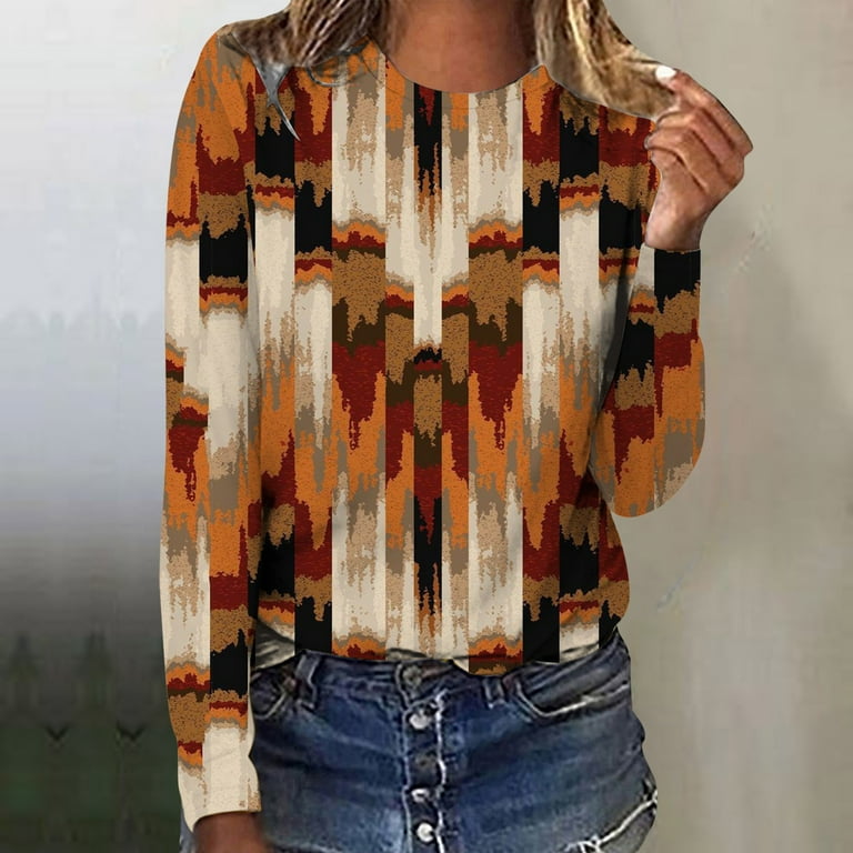 Womens Work Tops Business Casual and Winter Casual Fashion Printed