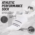 thumbnail image 5 of Mqamex Athletic Ankle Socks Mens, Cushioned Cotton Short Socks,6 Pairs Sizes 6-13, 5 of 8