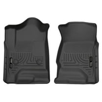 Husky Liners 18231 Weatherbeater Floor Mats Fit 2014-2020 Escalade/Suburban/Yukon/Tahoe/Silverado/Sierra Crew/Double Cab Front Row Liners 2pc Black