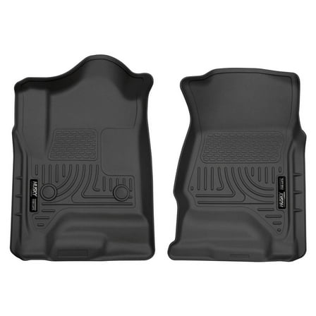 Husky Liners 18231 Weatherbeater Floor Mats Fit 2014-2020 Escalade/Suburban/Yukon/Tahoe/Silverado/Sierra Crew/Double Cab Front Row Liners 2pc Black