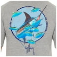 thumbnail image 3 of Guy Harvey Tuna Hunt Ss No Pocket Tee Sport (Sport Grey Heather, XXXL), 3 of 5