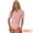 Pink, variant on DARING DIVA Office Blouse Button Down Short Sleeve Bodysuit S Yellow