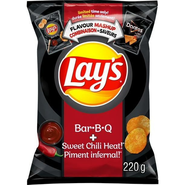 LAYS BBQ & SWEET CHILI HEAT, 220g Walmart.ca