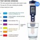 thumbnail image 4 of Probador de agua 5 en 1 Probador de calidad del agua multifuncional, Tds digital/ec/salinidad/ph/temperatura para agua potable, piscina, acuario, pecera, 4 of 5