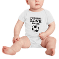thumbnail image 2 of I'm Told I Like Soccer Cute Baby Clothes Outfits Boy Girl Unisex, 2 of 5