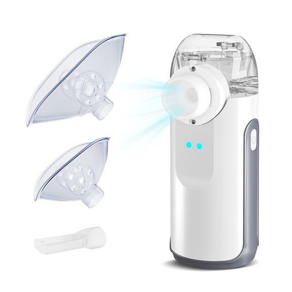 Portable Ultrasonic Breathing-System, Humidify any liquid, with Rechargeable Battery & Whisper for Home and Travel Use K132B