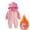 Pink, variant on lulshou Baby Romper Baby Crawling Clothes Long Jumpsuit Baby Solid Color Jumpsuit Hooded Jumpsuit 0 Newborn Pajamas Bodysuit on Clearance