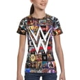 thumbnail image 4 of W-W-E T Shirts, 3D Print Cartoon Graphics T Shirt, Youth Crewneck T-Shirt, Unisex Short Sleeve Top Tees Age 4-16 Years, 4 of 9