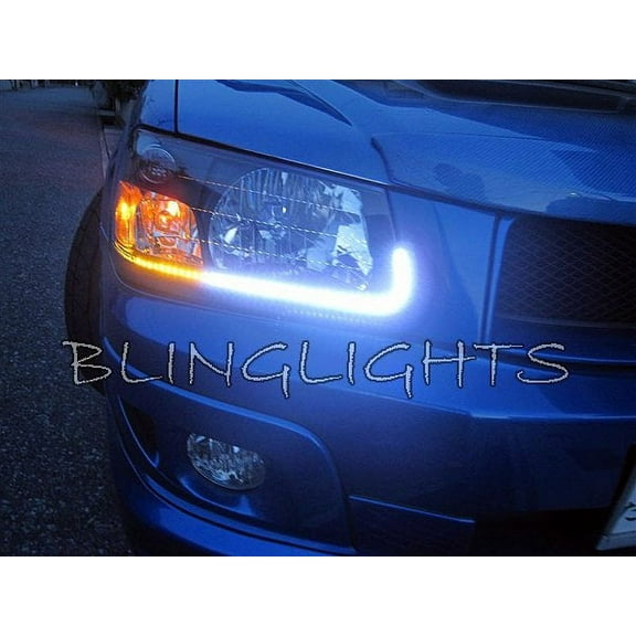 For The 2003-2008 Subaru Forester LED DRL Head Lamp Light Strips Kit