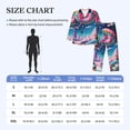 thumbnail image 4 of Naloa Colorful Donut Men’s Pajamas Set - Long Sleeve Button Down Sleep Shirt and Pajama Bottoms Sleepwear Set-X-Large, 4 of 7