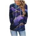 thumbnail image 2 of Ounisa Women's 2025 Fall Long Sleeve Hoodie Landscape Graphic Pullover Sweatshirt Lightweight Casual Tops Blouse, 2 of 6