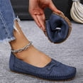 thumbnail image 6 of Women's Leather Soft-Soled Non-Slip Shoes,Womens Leather Lightweight Slip on Flat Walking Shoes,Comfortable Wide Round Toe Loafers for Work, Travel, Shopping and Everyday Wear 35, 6 of 8