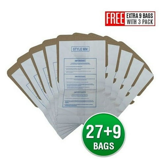 Replacement Type MM Vacuum Bag for Compatible with Eureka 60295 Bag (3 Pack)