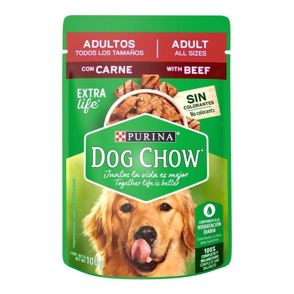 Alimento para Perro Purina Dog Chow Adulto Sabor Carne 100 g