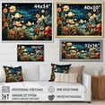 thumbnail image 4 of Designart "Aquariums Aquatic Painting An I" Nautical & Beach Floater Framed Canvas Print, 4 of 7