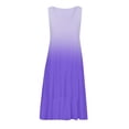 thumbnail image 4 of Vestido HUOGUO casual sin mangas con estampado degradado de verano para mujer, 4 of 5