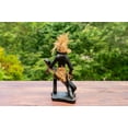 thumbnail image 2 of Handmade Wooden Primitive Guitarist Tribal Funny Statue Sculpture Tiki Bar Handcrafted Wood Gift Decor Figurine Hand Carved (Playing Guitar Kneeling), 2 of 5