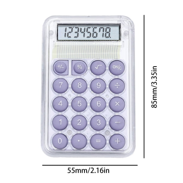 onlyliua Ofertas Del Día de Hoy Cálculo de 8 Dígitos y Puntos Circulares, Lcd Plano Grande y Botón Sensible, El Lugar Más Divertido En Alimentación Por Batería Oficina, Hogar y Escuela.