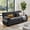 Gray, variant on Demi Bonn Cloud Couch 2-Seater Sofa, Premium Chenille Upholstery, Comes with 2 Lumbar Pillows & 2 Throw Pillows, for Living Room, White