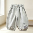 thumbnail image 4 of KyCheLot Cotton Sweatpants for Kids Full Length Elastic Waist Joggers with Pockets Trendy Cute Schoolwear, 4 of 5