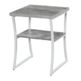 thumbnail image 3 of Convenience Concepts X-Calibur Table d'Appoint, Fini Bois Gris et Cadre en Métal, 3 of 4