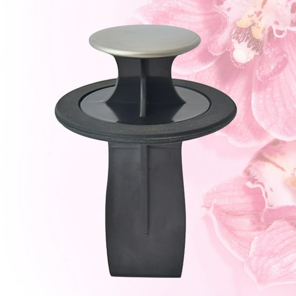 YSNOOWE 1Pcs Kitchen Sink Drain Plug in Black Round Shape for Waste Disposer 4.9x3.1x3.1in