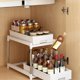 thumbnail image 5 of Estante para especias de cocina, cajón, estante, organizador de armarios de cocina, tipo extraíble, cesta para almacenar frutas y verduras, cajón blanco, 5 of 8