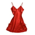 thumbnail image 1 of Camisón Mujer Verano Sin Manga Pijamas Cortos Damas Loungewear Elegante para 2XL Hugo Ropa de dormir con cuello de pico para mujer, 1 of 7