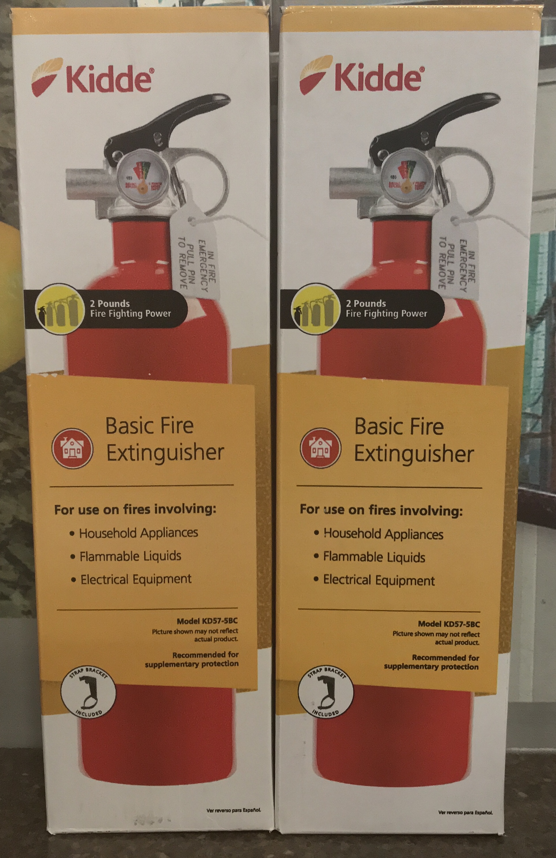 Kidde (2Pack) 2lb Basic Household Fire Extinguishers All Metal Model