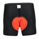 thumbnail image 4 of Pantalones cortos de ciclismo de algodón acolchados, ajustados, con almohadilla de gel 3D, ropa interior, pantalones cortos Naranja 3XL, 4 of 9