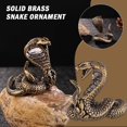 thumbnail image 2 of Wmool 2025 Année du Serpent Chinois Statue, Figurine Feng Shui Serpent Chinois en Laiton Doré, Ornement Serpent en Résine Dorée, pour Décoration d'Année pour Chance et Richesse Parfait pour Votre Bureau, 2 of 8