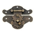 thumbnail image 2 of Antique Vintage Retro Notebook Suitcase Wooden Jewelry Box Latch Hasp Lock Catch, 2 of 7