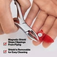 thumbnail image 4 of Revlon No-Ricochet Cuticle Nail Nipper and Hangnail Remover, Ultra Sharp Non-Corrosion Stainless Steel Personal Grooming Tool with Strong Blades, 4 of 7